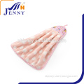 Cute Kitchen Home Bath Coral Fleece Cleaning Cloth Hanging Hand Towel